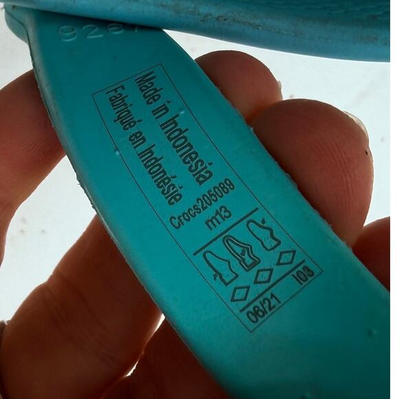 Crocs Men\'s Bayaband Turquoise Blue Clogs Sandals Size 13 main image 4
